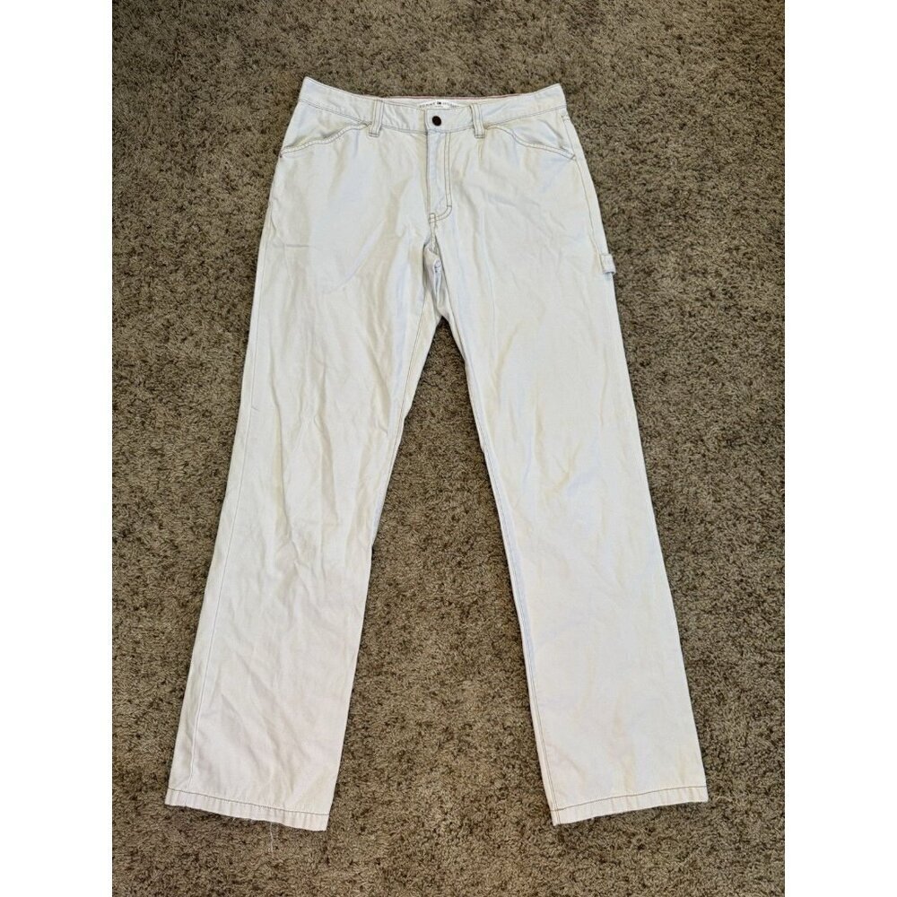 TOMMY HILFIGER Denim Pants Mid-Rise Vintage Carpenter Y2K Light Wash Sz 6 30x30